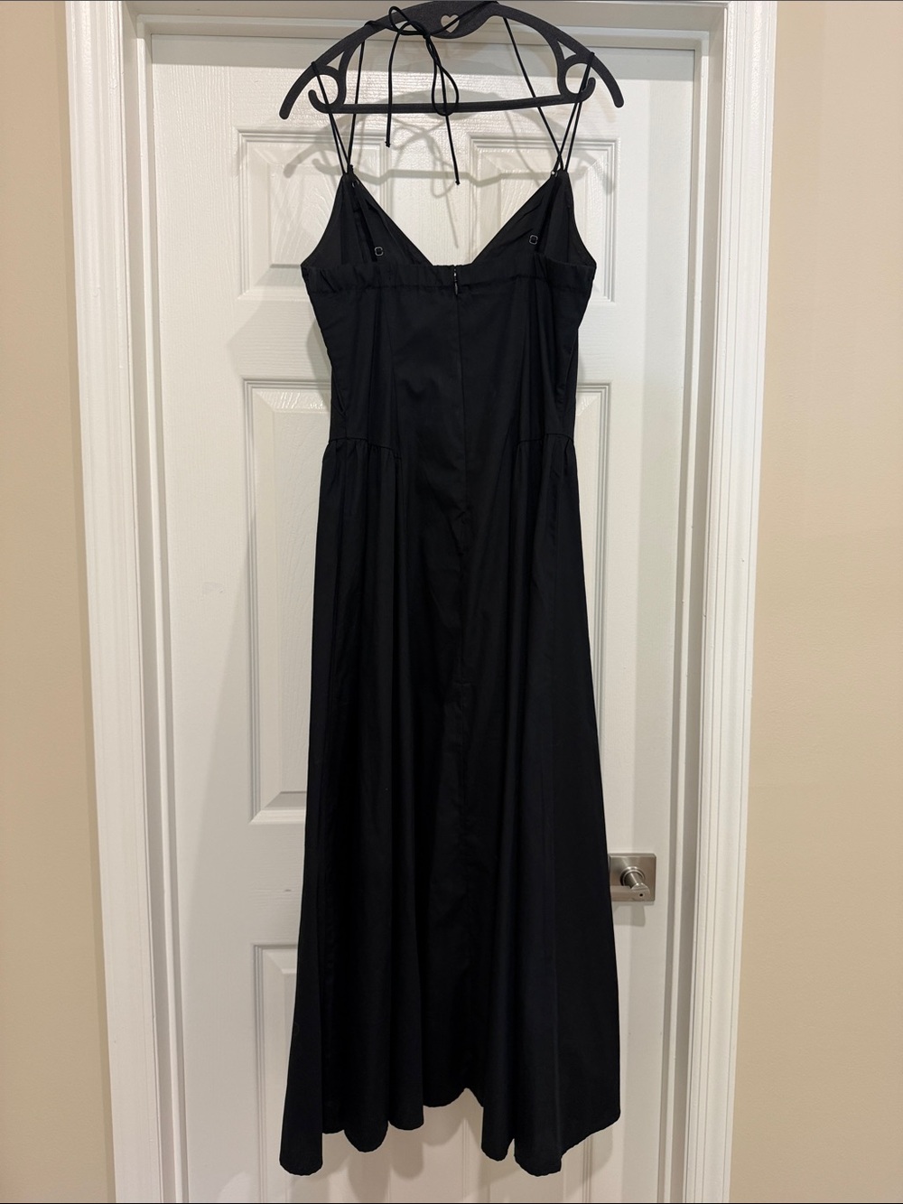 Abercrombie & Fitch Black Spaghetti Strap Midi Dress - Picture 2 of 2